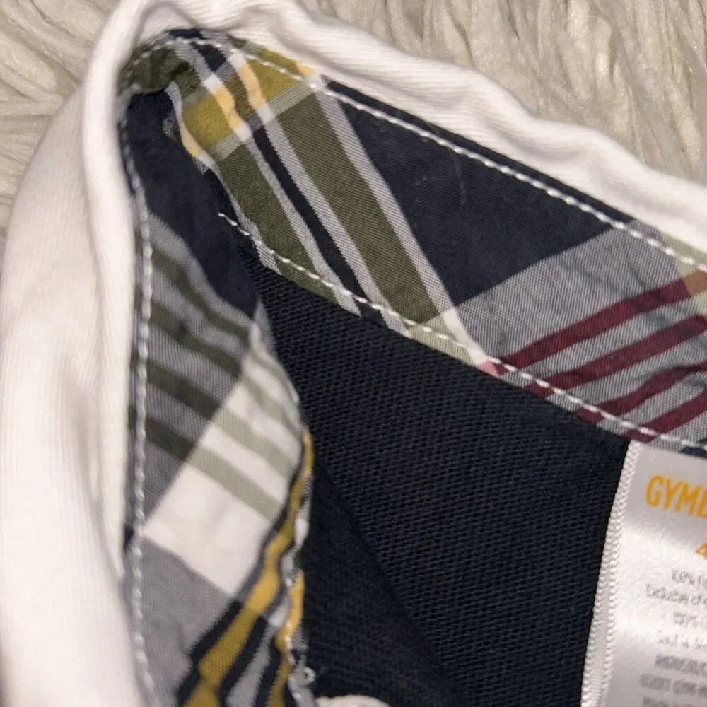 Boys Sz 4 Gymboree Brand Long Sleeved Argyle Rugby Shirt with Collared Neckline